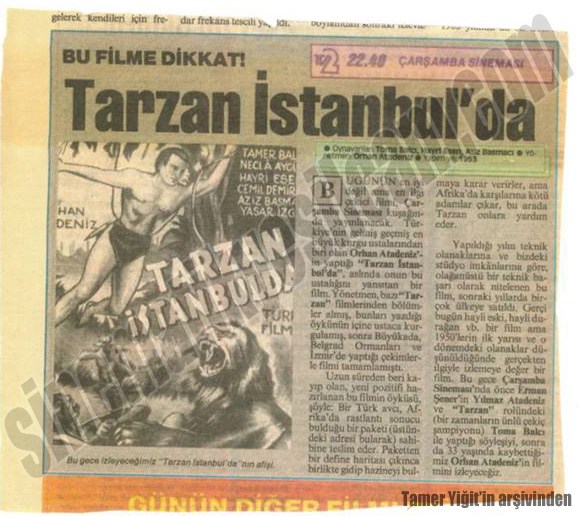 Tarzan İstanbul’da kupur