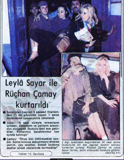 Polenezköy'de gizemli kaçırma!: 40 yıl önce gündemi meşgul eden Leyla Sayar ve Rüçhan Çamay, silahlı üç kişi tarafından kaçırılma hikayesi küpür 2