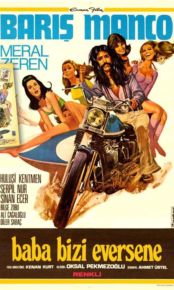 Efsanevi müzisyen Barış Manço, 1975 yılında çekilen Baba Bizi Eversene adlı filmde oyunculuğu da denedi. Tabii ki komedi tarzında.